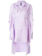 Paula Knorr High Low Hem Shirt - Pink & Purple