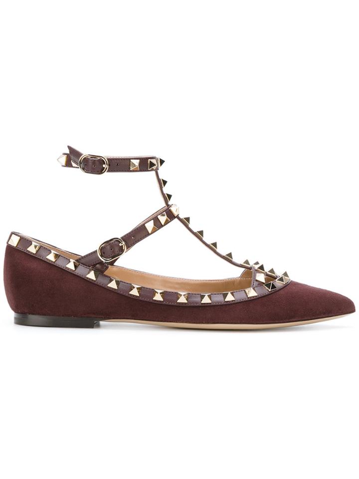 Valentino Valentino Garavani Rolling Ballerinas - Brown