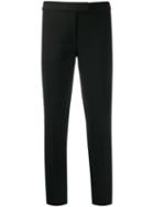 Michael Michael Kors Slim Fit Cropped Trousers - Black