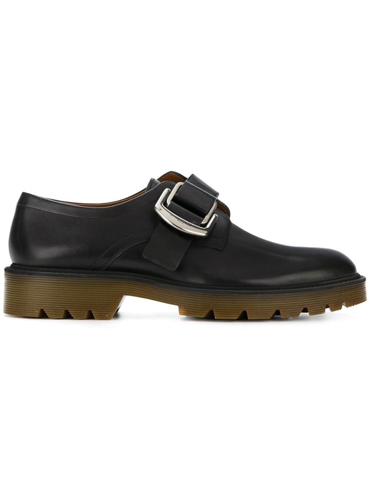 Givenchy Oversized Buckle Monk Shoes - Black