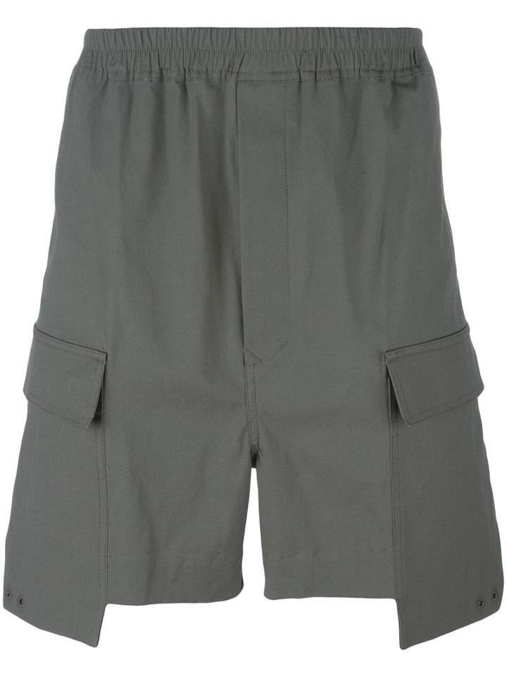 Rick Owens Knee Length Shorts, Men's, Size: 50, Green, Cotton/other Fibers