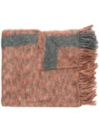 Isabel Marant - Izia Fringed Scarf - Women - Polyamide/mohair/wool - One Size, Grey, Polyamide/mohair/wool