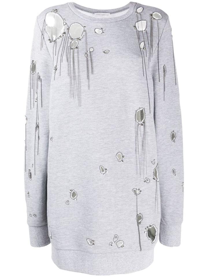 Faith Connexion Distressed Jumper - Grey