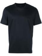 Z Zegna Classic T-shirt, Men's, Size: Xl, Blue, Cotton