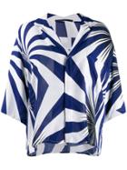 Haider Ackermann Geometric Pattern Shirt - Blue