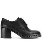 Ash Studded And Heeled Oxford Shoes - Black