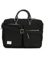 Sandqvist - Leather Handle Laptop Bag - Women - Buffalo Leather/nylon/polyester/viscose - One Size, Black, Buffalo Leather/nylon/polyester/viscose