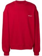 Ader Error Oversized Logo Sweatshirt - Red