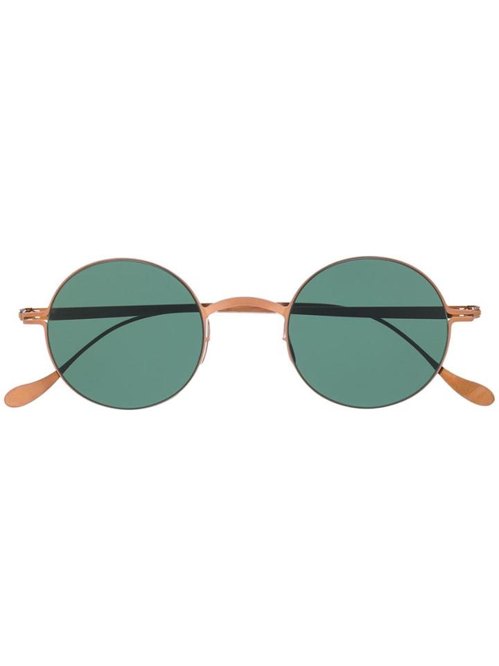 Haffmans & Neumeister 102118 Rose Gold-tone Sunglasses - Black