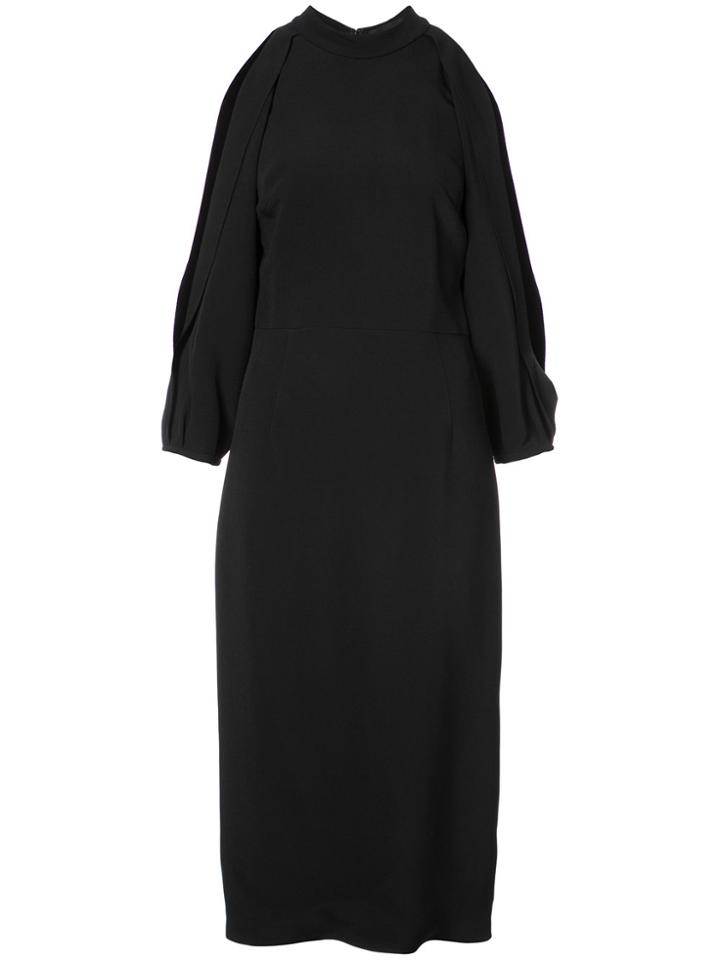 Cushnie Et Ochs Sleeve Slit Dress - Black