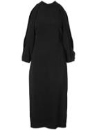 Cushnie Et Ochs Sleeve Slit Dress - Black