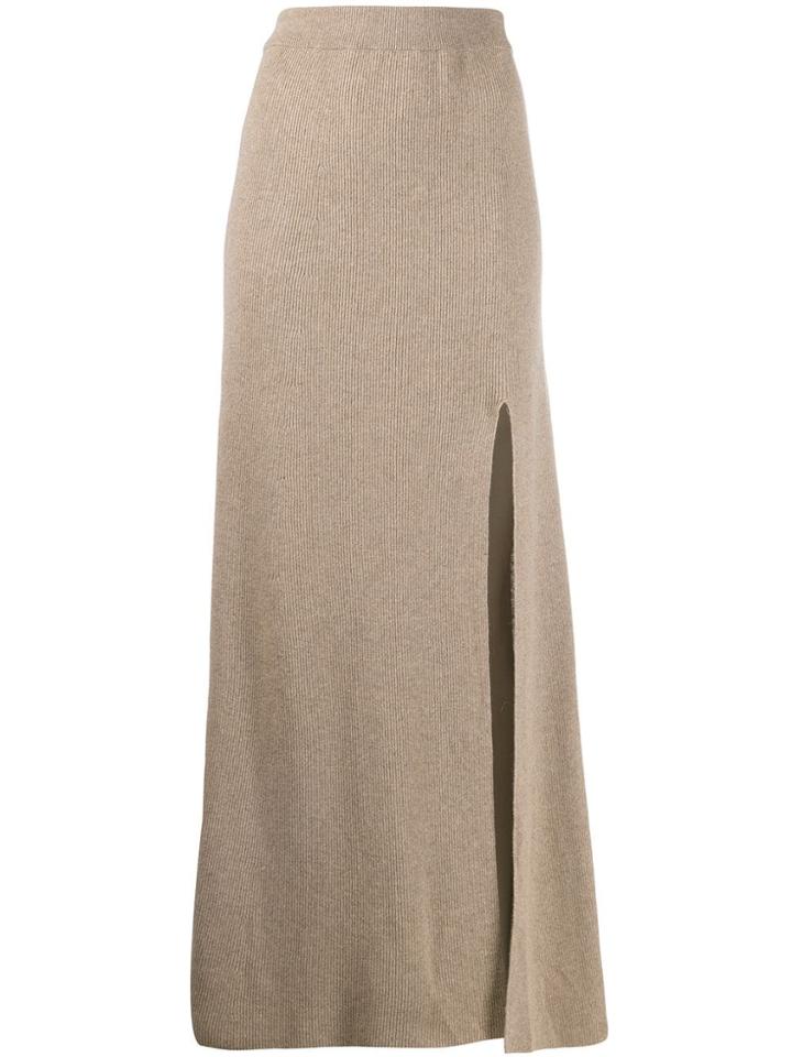 Nanushka Knitted Maxi Skirt - Neutrals