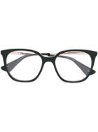 Prada Eyewear Square Shaped Glasses - Black