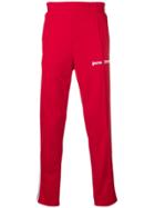 Palm Angels Side Stripe Trousers - Red