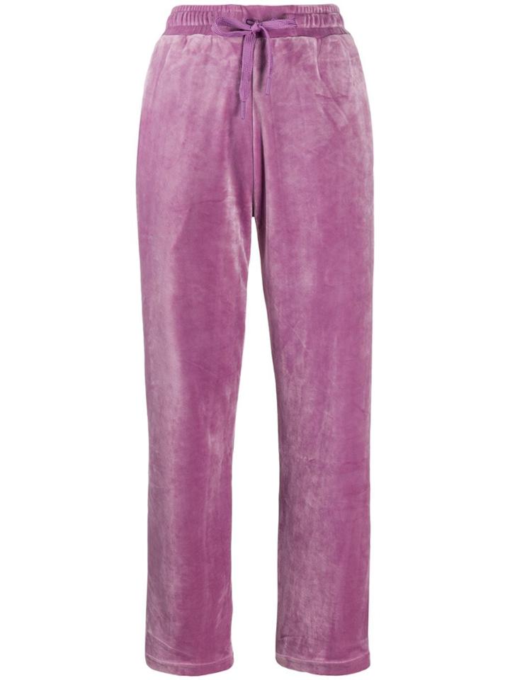 Fila Velvet Side Stripe Trousers - Purple