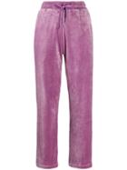 Fila Velvet Side Stripe Trousers - Purple