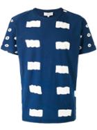 Ymc Patterned T-shirt, Men's, Size: Small, Blue, Cotton