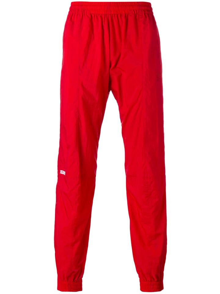 Vetements - 'vetements X Reebok' Biker Track Trousers - Men - Nylon/polyester - M, Red, Nylon/polyester