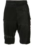 Patchwork Sweatshorts - Men - Cotton/polyester - S, Cotton/polyester, Black Fist