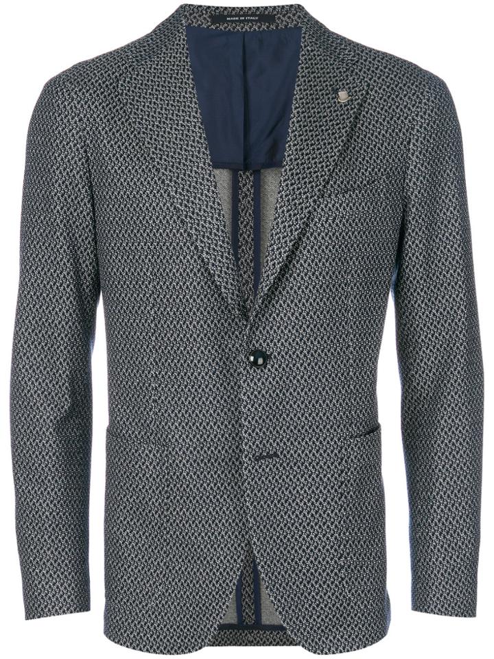 Tagliatore Classic Woven Jacket - Blue