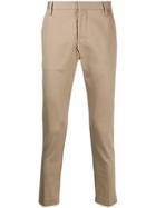 Entre Amis Slim Fit Stretch Trousers - Neutrals