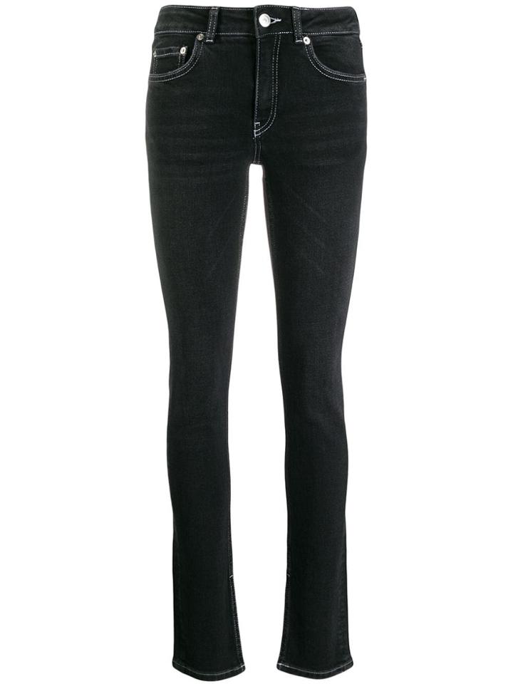 Ganni Washed Skinny-fit Jeans - Black