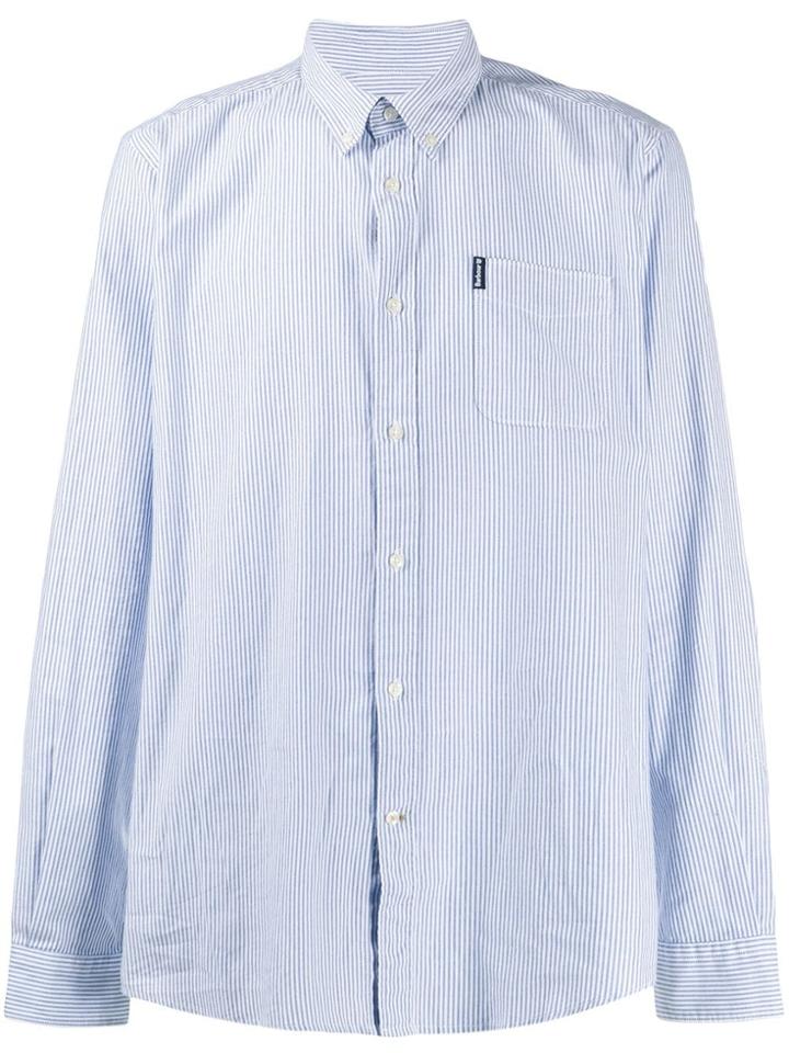 Barbour Stripe Button Down Shirt - Blue