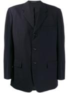 Yohji Yamamoto Single-breasted Blazer - Blue