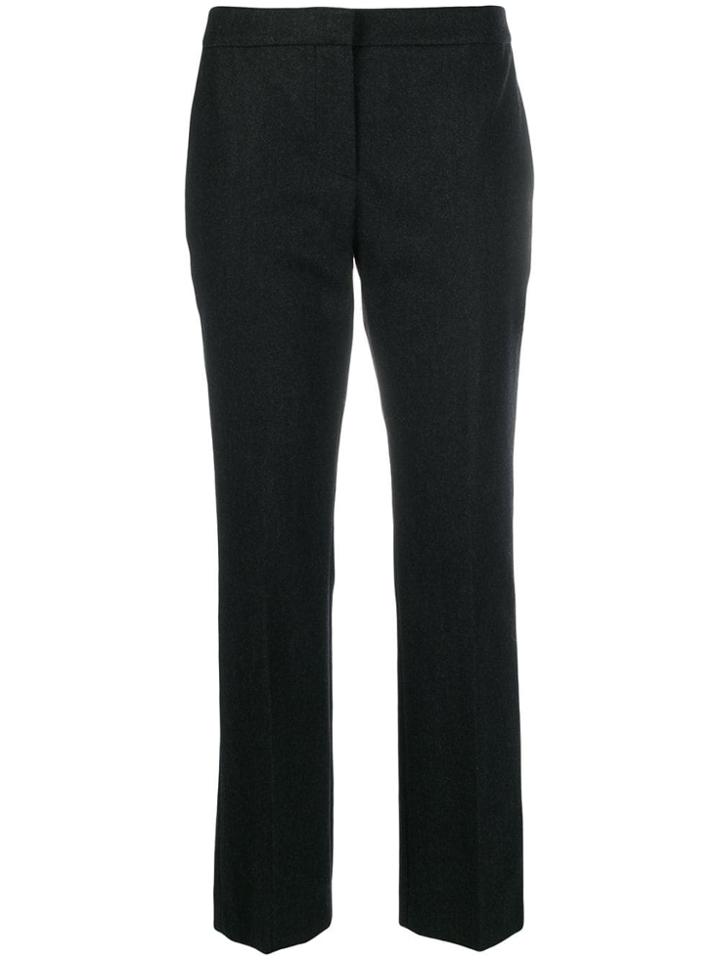Alexander Mcqueen Cropped Tailored Trousers - Grey