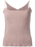 Theatre Products - Knitted Cami Top - Women - Cotton/polyester - One Size, Nude/neutrals, Cotton/polyester