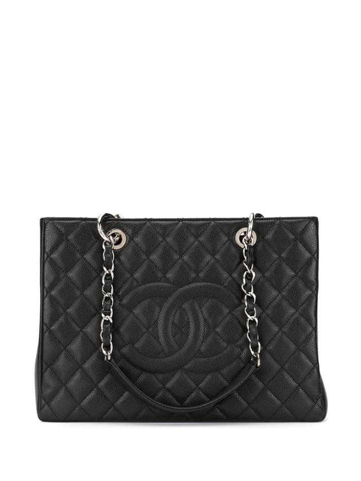 Chanel Pre-owned '14s Quilted Shoulder Bag - Black