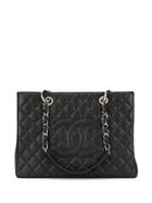 Chanel Pre-owned '14s Quilted Shoulder Bag - Black