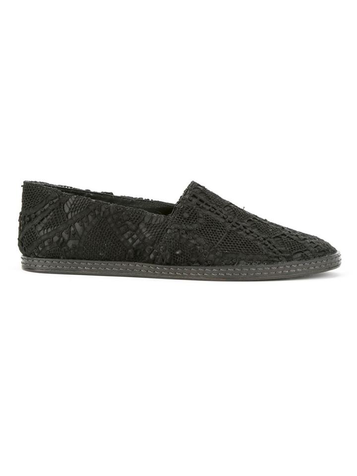 Martha Medeiros Lace Espadrille - Black