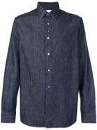Paul Smith Coloured Button Denim Shirt - Blue
