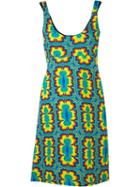 Jeremy Scott Tie Dye Print Shirt Dress, Women's, Size: 38, Cotton/other Fibres
