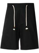The Silted Company Drawstring Bermuda Shorts - Black