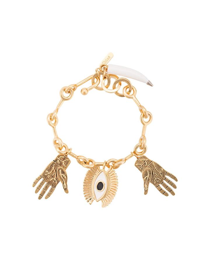 Chloé Eye And Hands Charm Bracelet - Metallic