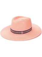 Maison Michel Charles Fedora Hat - Pink