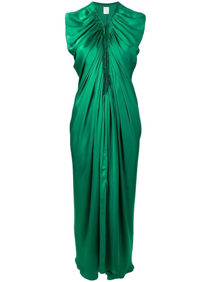 Maison Rabih Kayrouz Gathered Long Dress - Green
