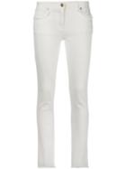 Etro Cropped Jeans, Women's, Size: 30, White, Cotton/spandex/elastane