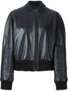Jil Sander Vintage Panelled Sleeve Bomber Jacket - Black