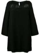 Vanessa Seward - Mesh-panelled Dress - Women - Silk/cotton/polyamide - 36, Black, Silk/cotton/polyamide