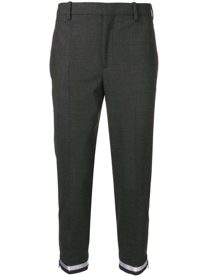 Neil Barrett Zip Detail Trousers - Grey