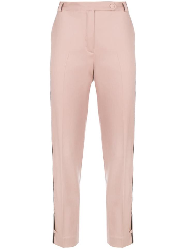 Styland Cropped Straight Leg Trousers - Nude & Neutrals