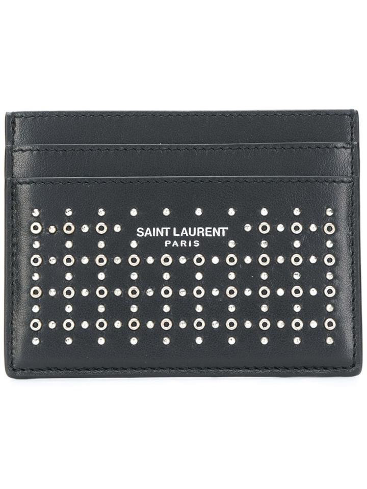Saint Laurent Grommet-embellishe - Black