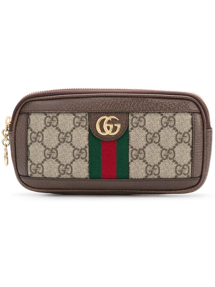 Gucci Ophidia Gg Supreme Wallet - Brown
