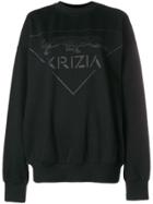 Krizia Round Neck Sweatshirt - Black