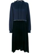 Cédric Charlier Contrast Sweatshirt Dress - Blue