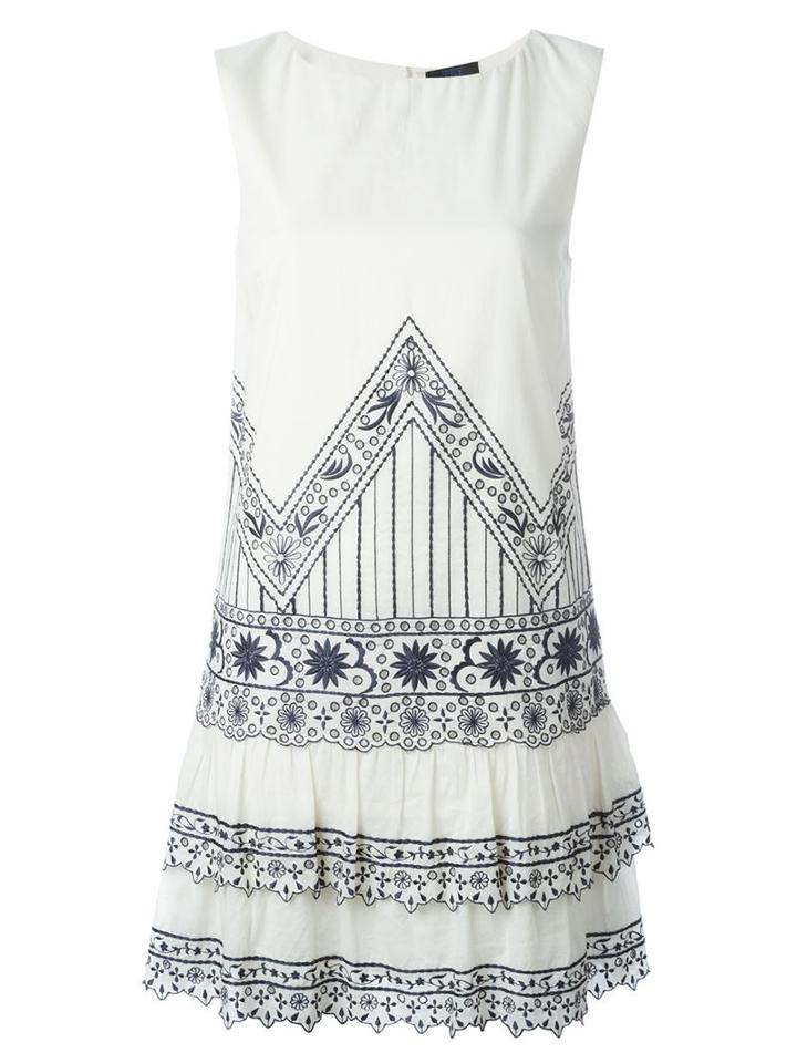 Twin-set Embroidered Ruffle Dress