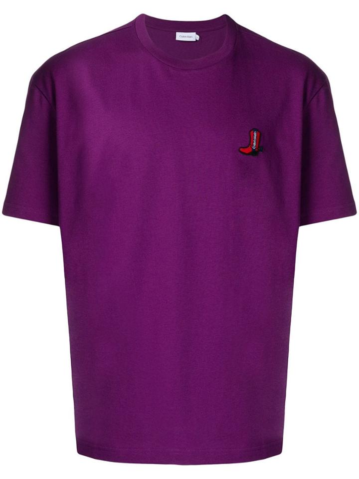 Calvin Klein Cowboy Boot T-shirt - Purple